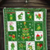 Merry Xmas Turtle Quilt Blanket Funny Xmas Gift Turtle Lover 7