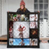 Mikasa Ackerman Attack On Titan Premium Quilt Blanket Anime Home Decor Custom For Fans 3