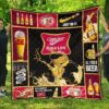 Miller High Life Quilt Blanket All I Need Is Beer Gift Idea 1