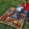 Mommy Golden Retriever Quilt Blanket 9