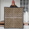 Music Better Than People Vintage Song Sheet Premium Quilt Blanket 3