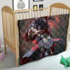 Naruto Anime Itachi Sasuke Uchiha Fighting Premium Quilt Blanket 21