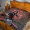 Naruto Anime Itachi Sasuke Uchiha Fighting Premium Quilt Blanket 19