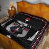 Naruto Anime Itachi Sharingan Jutsu Uchiha Symbol Patterns Premium Quilt Blanket 19