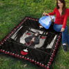 Naruto Anime Itachi Sharingan Jutsu Uchiha Symbol Patterns Premium Quilt Blanket 9