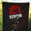 Naruto Anime Itachi Uchiha Crow Fading Silhouette Premium Quilt Blanket 5