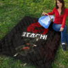 Naruto Anime Itachi Uchiha Crow Fading Silhouette Premium Quilt Blanket 9