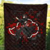 Naruto Anime Itachi Uchiha Power Crow Fading Premium Quilt Blanket 5