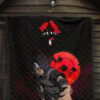 Naruto Anime Itachi Uchiha Spy Akatsuki Members Silhouette Premium Quilt Blanket 7