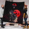 Naruto Anime Itachi Uchiha Spy Akatsuki Members Silhouette Premium Quilt Blanket 1