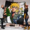 Naruto Anime Minato Konoha Hokage Kunai Fighting Premium Quilt Blanket 1