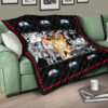 Naruto Anime Naruto Bijuu Mode Manga Black White Background Premium Quilt Blanket 17