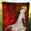 Naruto Anime Naruto Hokage Battle Moments Background Premium Quilt Blanket 5