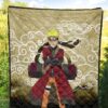 Naruto Anime Naruto Sage Mode Cloud Pattern Ancient Theme Premium Quilt Blanket 5