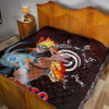 Naruto Anime Naruto Sharingan With Kurama Eight Trigrams Seal Premium Quilt Blanket 19