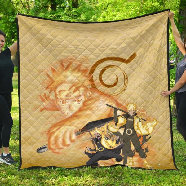 Naruto Anime Naruto Six Paths Sage Mode Orange Theme Premium Quilt Blanket