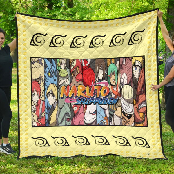 Naruto Anime Nine Jinchuriki With Bijuu Portrait Premium Quilt Blanket