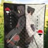 Naruto Anime Premium Quilt - Itachi And Susuke Uchiha Clan Back To Back Quilt Blanket 5