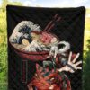 Naruto Anime Premium Quilt - Jiraiya With Gama Keeper Toad Ramen Bowl Quilt Blanket 5