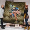 Naruto Anime Premium Quilt - Naruto Rasengan Giant Scroll Sage Scene Quilt Blanket 1