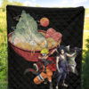 Naruto Anime Premium Quilt - Naruto Sage Mode With Sasuke Take Off Cloak Ramen Quilt Blanket 5