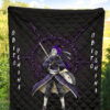 Naruto Anime Premium Quilt - Uchiha Obito Purple Sharingan Minimal Quilt Blanket 5