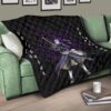 Naruto Anime Premium Quilt - Uchiha Obito Purple Sharingan Minimal Quilt Blanket 17