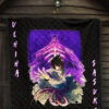 Naruto Anime Premium Quilt - Uchiha Sasuke Shraingan Power Purple Susano Quilt Blanket 7