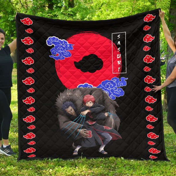 Naruto Anime Sasori Controling Father Puppet Akatsuki Cloud Premium Quilt Blanket