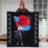 Naruto Anime Sasuke Chidori Power Konoh Symbol Premium Quilt Blanket 3