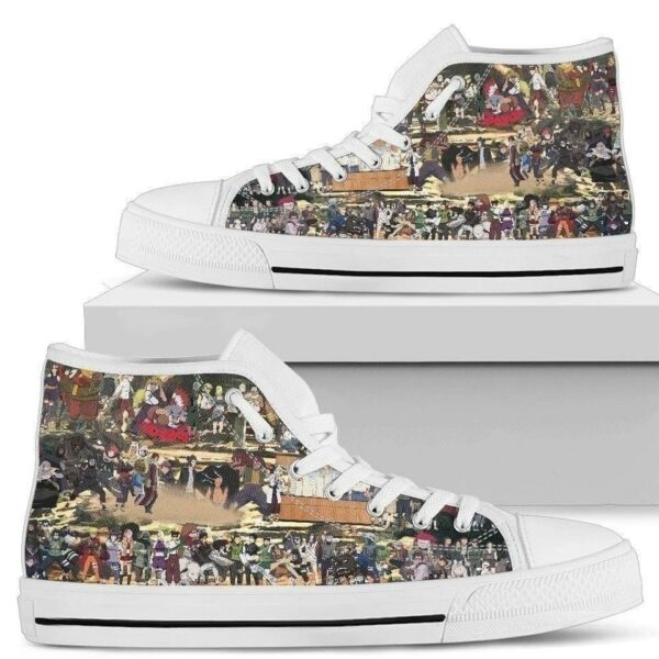 Naruto Characters Sneakers High Top Shoes Fan Gift