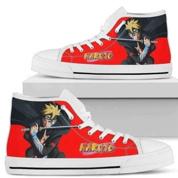 Naruto Sneakers High Top Shoes Anime Fan Gift Idea