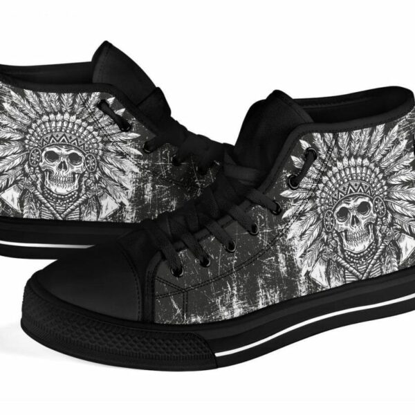 Native American Sneakers Headdress High Top Shoes Gift Idea