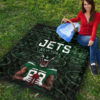 New York American Football Jets Football Cool Player Dark Green Theme Premium Quilt Blanket 9