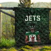 New York American Football Jets Football Cool Player Dark Green Theme Premium Quilt Blanket 13