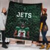 New York American Football Jets Football Cool Player Dark Green Theme Premium Quilt Blanket 1