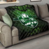 New York American Football Jets Football Jets Player Silhouette Dark Green Premium Quilt Blanket 15