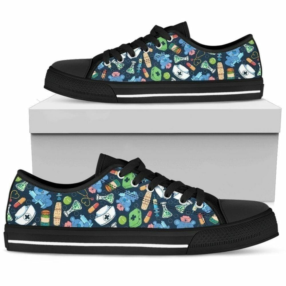 Nurse Icon Women Low Top Shoes Gift Idea