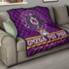 Omega Psi Phi Premium Quilt Blanket Fraternity Home Decor Custom For Fans 15