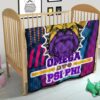 Omega Psi Phi Premium Quilt Blanket Fraternity Home Decor Custom For Fans 21