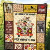 On Dark Desert Cool Wind In My Hair Pit Bull Quilt Blanket 5