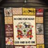 On Dark Desert Hippie Van Labrador Quilt Blanket Dog Lover 7