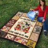 On Dark Desert Hippie Van Labrador Quilt Blanket Dog Lover 9