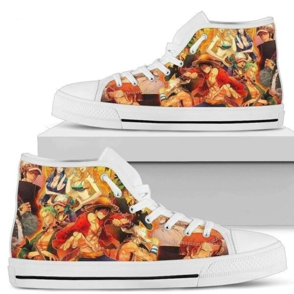 One Piece Crew Sneakers High Top Anime Fan Gift