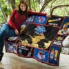 Pabst Blue Ribbon Quilt Blanket All I Need Is Beer Gift Idea 11