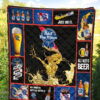 Pabst Blue Ribbon Quilt Blanket All I Need Is Beer Gift Idea 5