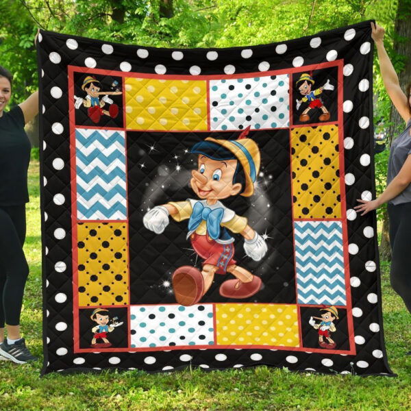 Pinocchio Quilt Blanket Cartoon Fan Gift Idea