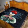 Pokemon Anime Premium Quilt Ice Cream Pokeball Melting Funny Venusaur Quilt Blanket 19