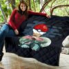 Pokemon Anime Premium Quilt Ice Cream Pokeball Melting Funny Venusaur Quilt Blanket 11