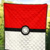 Pokemon Anime Premium Quilt - Minimalist Square Pokeball Go Quilt Blanket 5